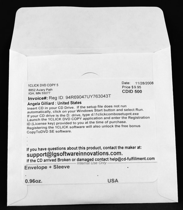 The invoice can contain 'special text' which can include unlock codes or personalized instructions The invoice can contain 'special text' which can include unlock codes or personalized instructions
