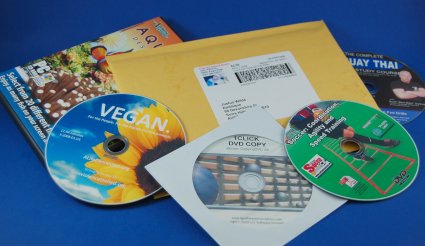 We make the CD or DVD at order time on demand (just in time).
