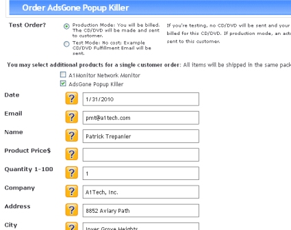 To order a CD/DVD/USB for a customer, fill out the order form, or use an integration method to automate the process.