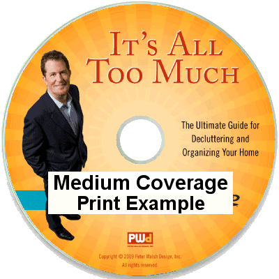 This example is considered medium to full coverage printing. This example is considered medium to full coverage printing.