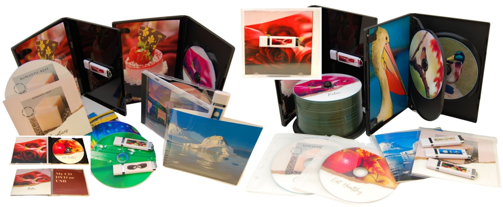 USB Flash Drive Packaging CD/DVD Case Style