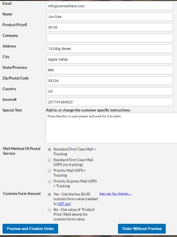 wholesale order form Wholesale order form