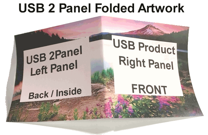 folded 2 panel usb artwork