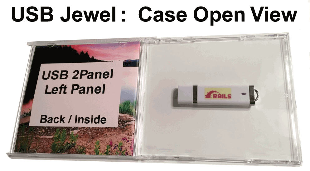 USB Jewel Case Open. USB Jewel Case Open.